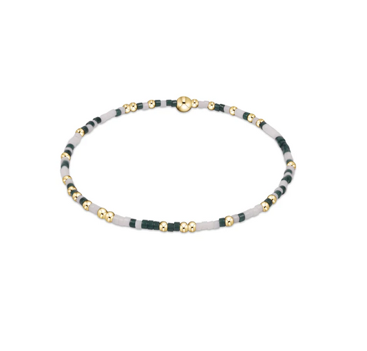 Enewton - Gameday Hope Unwritten Bracelet - Dark Green-White - Findlay Rowe Designs