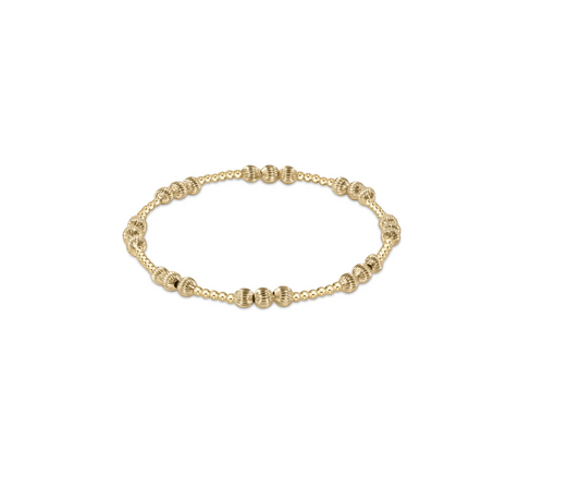 Enewton - Dignity Joy Pattern 4mm Bead Bracelet - Gold - Findlay Rowe Designs