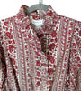 Dress - Mini Tiered 3/4 Sleeves - Rust - Findlay Rowe Designs