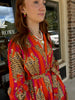 Tiger Midi Dress - Pink and Orange - Findlay Rowe Designs