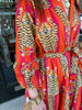 Tiger Midi Dress - Pink and Orange - Findlay Rowe Designs