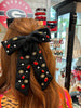 Brianna Cannon - Bow Barrette - UGA Black - Findlay Rowe Designs