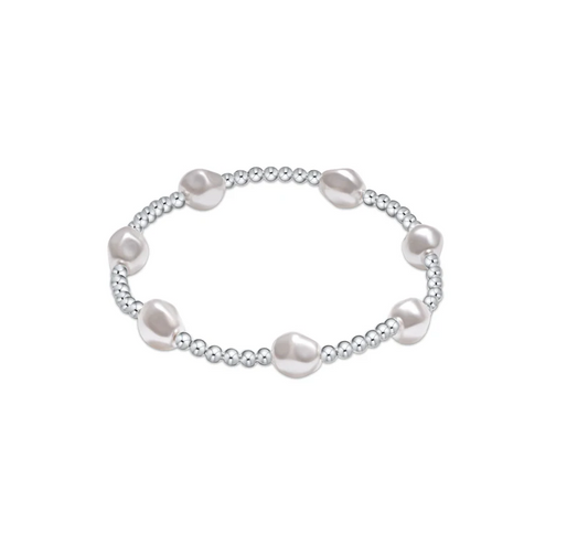 Enewton - Admire Sterling 3mm Bead Bracelet - Pearl - Findlay Rowe Designs