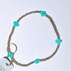 Enewton - Signature Cross Gold Small 2mm Bracelet - Mint - Findlay Rowe Designs