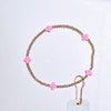 Enewton - EGirl Signature Cross Gold Small 2mm Bracelet - Bright Pink - Findlay Rowe Designs