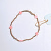 Enewton - EGirl Signature Cross Gold Small 2mm Bracelet - Pink - Findlay Rowe Designs