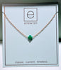 Enewton - Necklace Gold - Signature Cross Small - Emerald - Findlay Rowe Designs