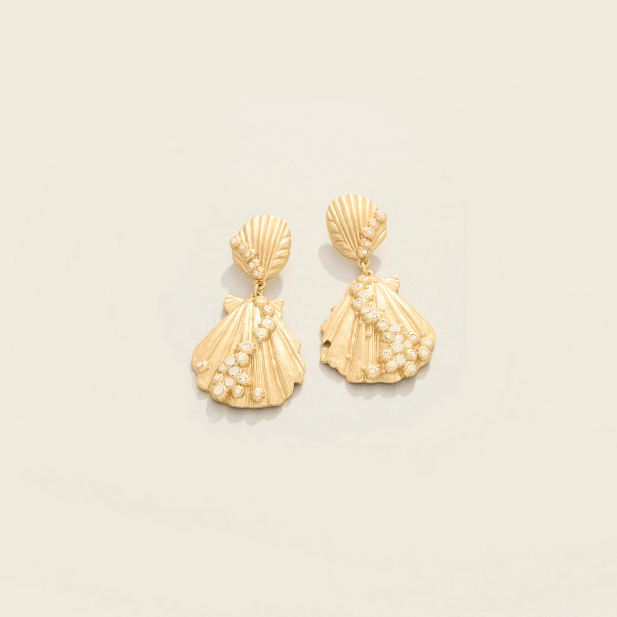 Spartina - Earring - Scallop Shell White Opal - Findlay Rowe Designs