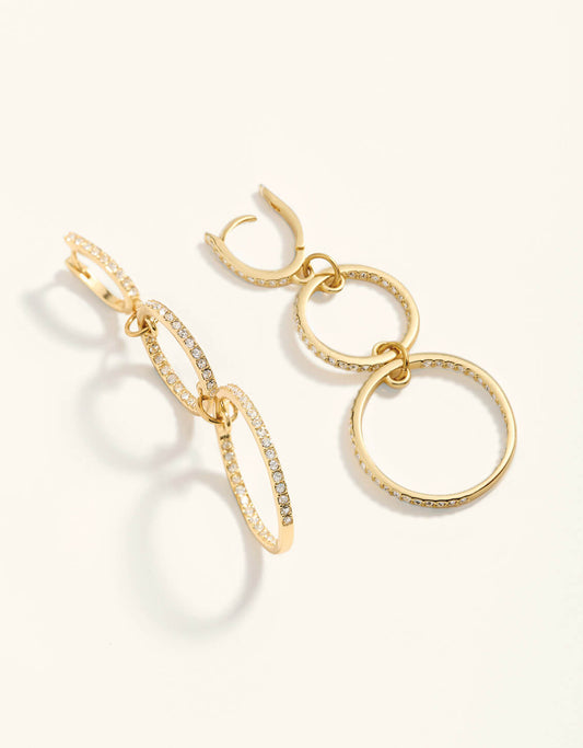 Spartina - Earrings - Dazzle Ring - Crystal