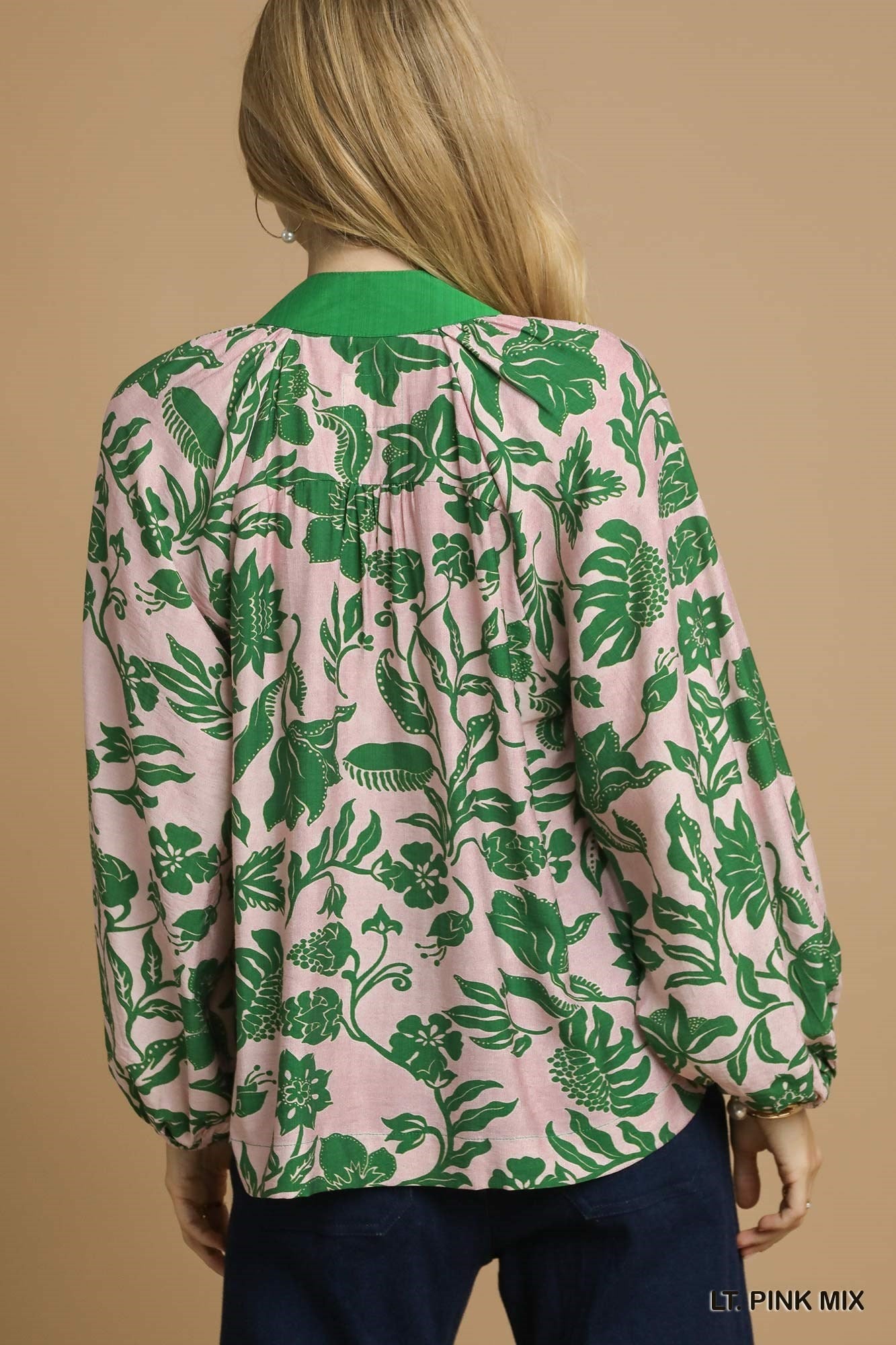 Umgee - Top - Floral Print Top - Pink Green - Findlay Rowe Designs