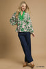Umgee - Top - Floral Print Top - Pink Green - Findlay Rowe Designs