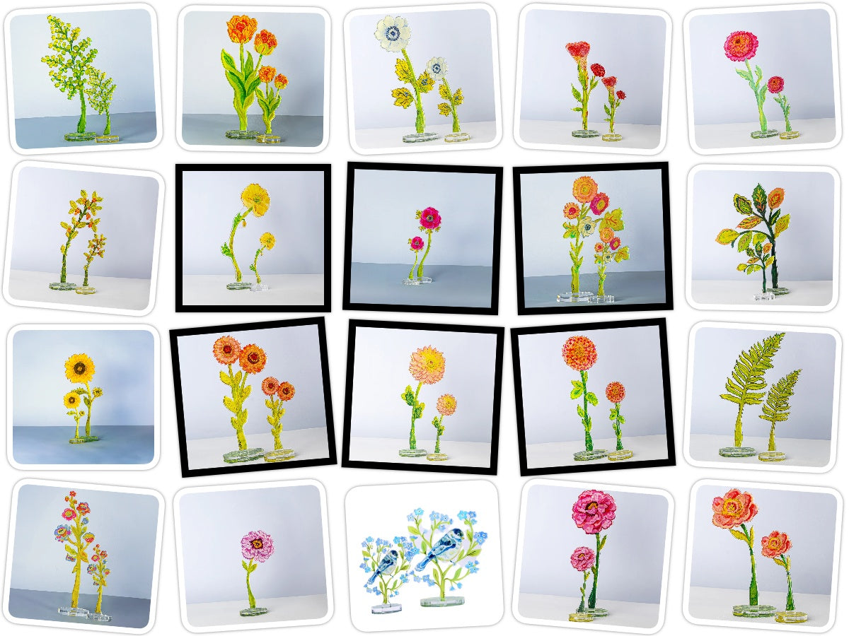 Kimberly Hodges - Acrylic Art - Small Flower - Findlay Rowe Designs