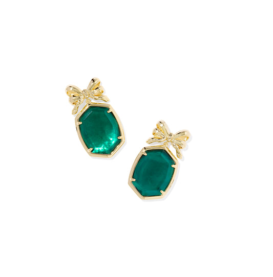 Kendra Scott - Earrings - Daphne Bow Drop - Gold Pine Illusion