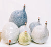 Ceramics Lussan- MED GUINEA FOWL- Polar Blue Speckled White - Findlay Rowe Designs