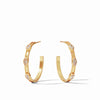 JULIE VOS - Monaco Hoop Medium Clear CZ - Findlay Rowe Designs