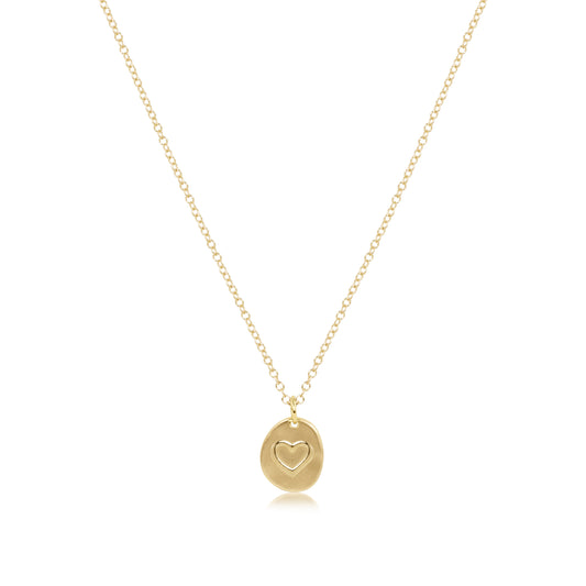 Enewton - 16" Necklace Gold - Inspire Love Small Gold Charm - Findlay Rowe Designs