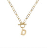 Natalie Wood - Toggle Initial Necklaces in Gold - Findlay Rowe Designs