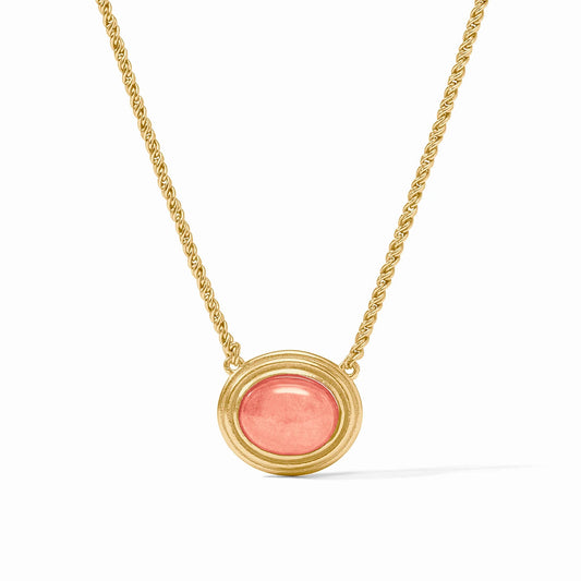 Julie Vos - Necklace - Portofino Solitaire - Melon Jade - Findlay Rowe Designs