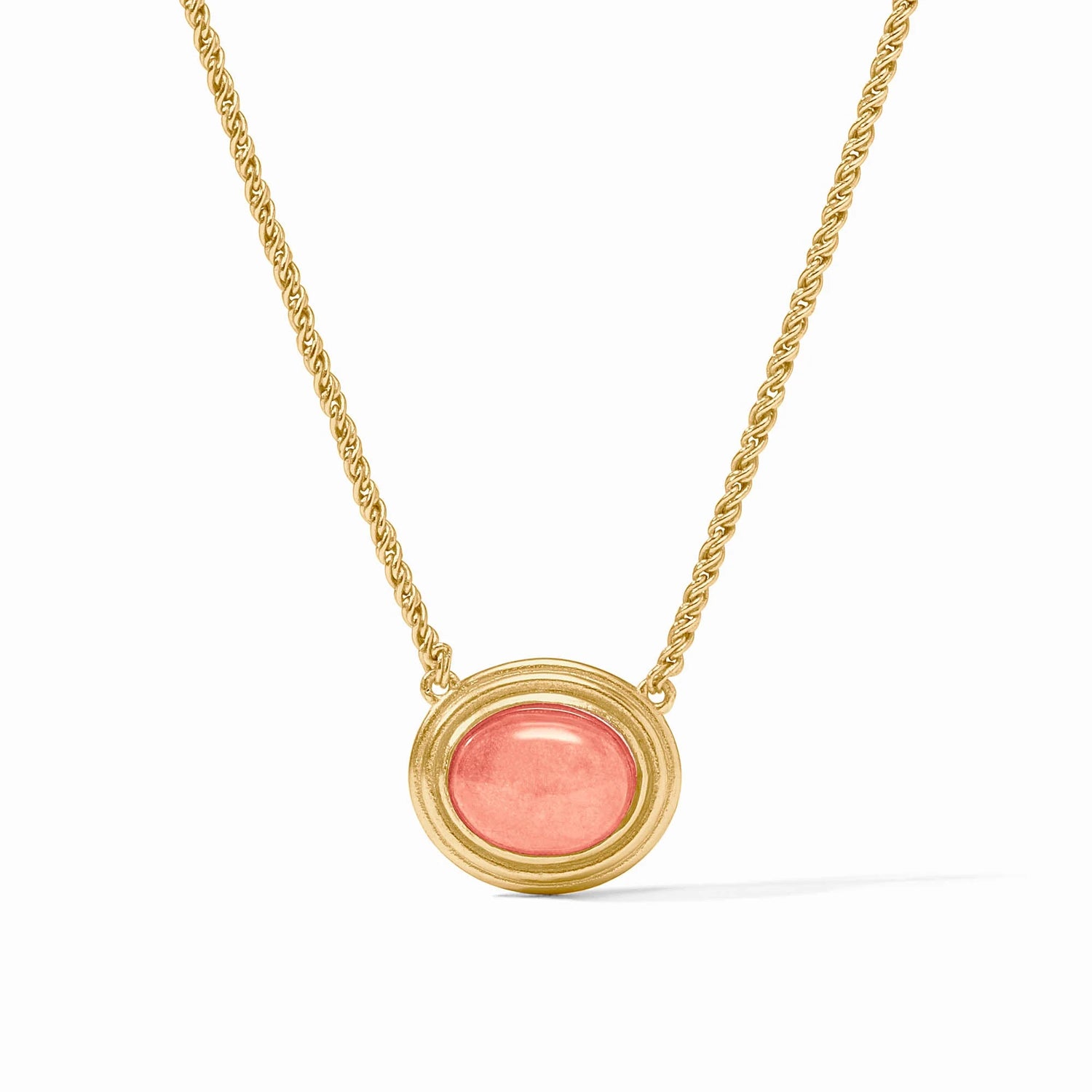 Julie Vos - Necklace - Portofino Solitaire - Melon Jade - Findlay Rowe Designs