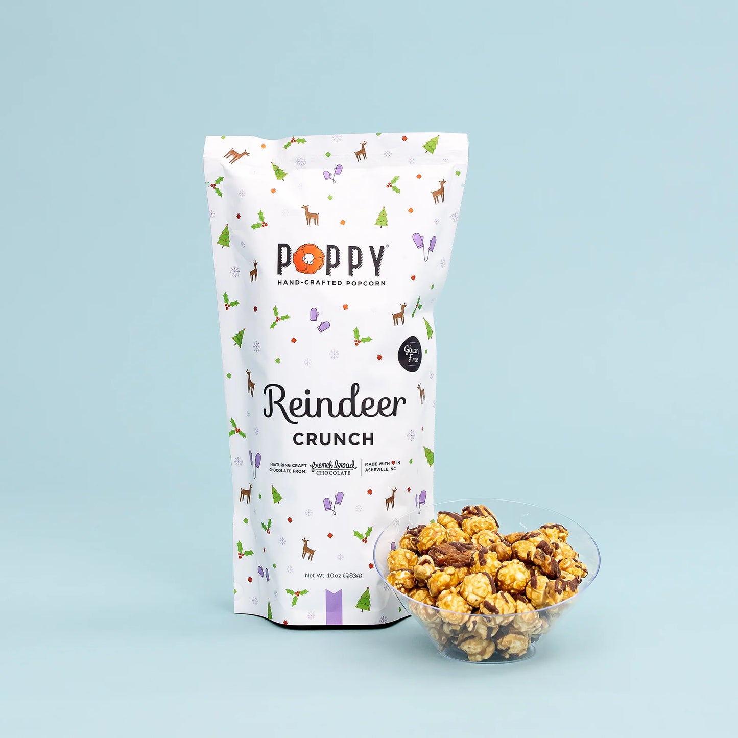 Poppy Popcorn - Reindeer Crunch Popcorn Market Bag - Findlay Rowe Designs