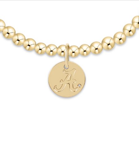 Enewton - ECollegiate Classic Gold 3mm Bracelet - Alabama Disc - Findlay Rowe Designs
