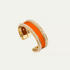 Hyde Forty Seven - Bracelet - Beaded Channel Cuff - Narrow - Polished Gold Pearl - Findlay Rowe Designs