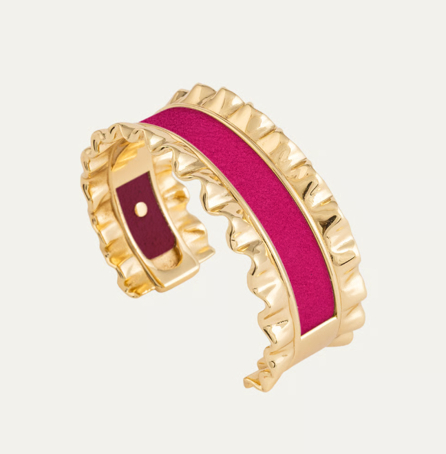 Hyde Forty Seven - Bracelet - Ruffle Cuffs - Narrow - Polished Gold - Findlay Rowe Designs