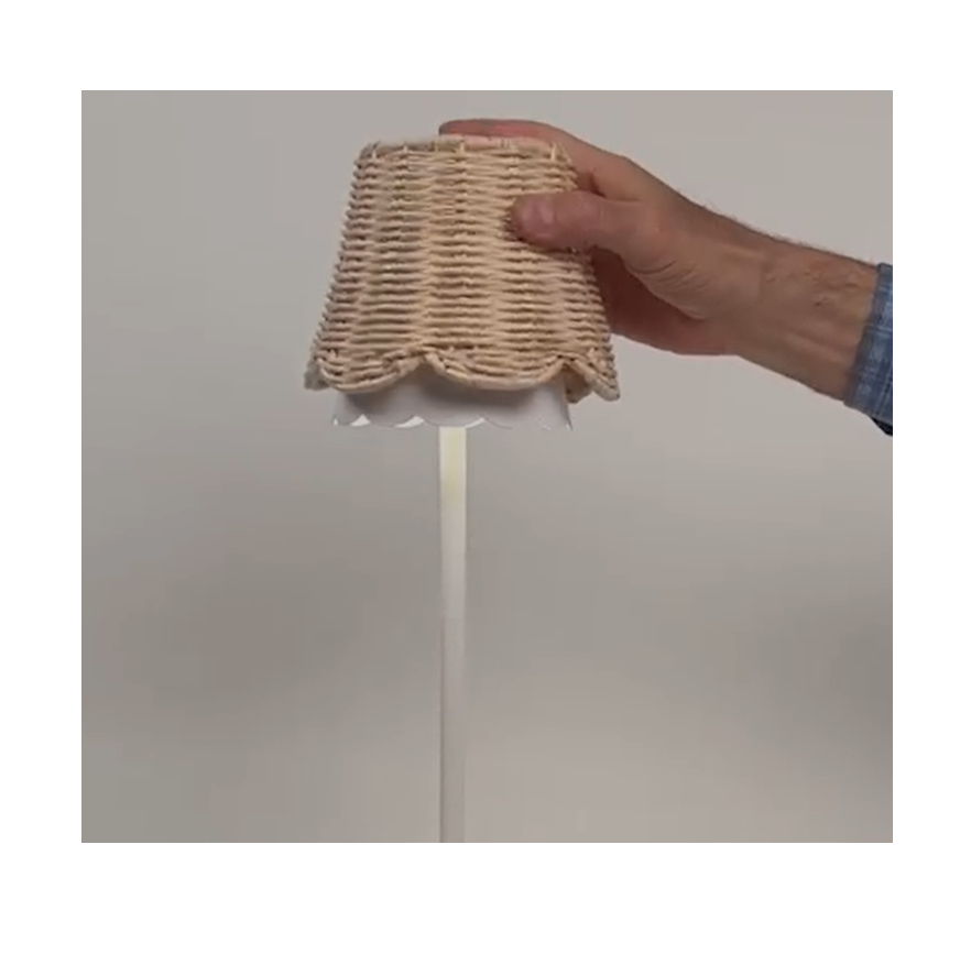 Rattan LED Lamp Shade Cover - Findlay Rowe Designs