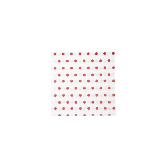 Vietri - Papersoft Napkins Dot Cocktail Napkins - Red - Findlay Rowe Designs