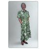 Entro - Top - Botanical Print Self Tie Midi - Olive