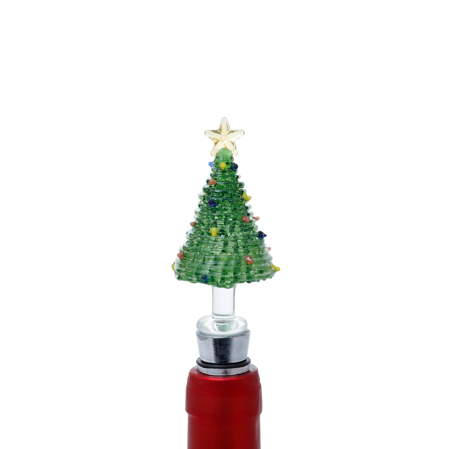 Bottle Stopper - Glass Christmas Tree - Findlay Rowe Designs