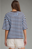 Entro - Top - Short Sleeve Ribbed - Blue Brown - Findlay Rowe Designs