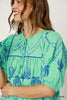 Umgee - Dress - Boho Embroidered Babydoll - Mint Blue