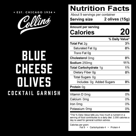Cocktail Olives - Blue Cheese - 4.5 oz. - Findlay Rowe Designs