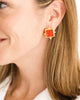 Susan Shaw - Earring - Madeline Studs - Scarlet - Findlay Rowe Designs