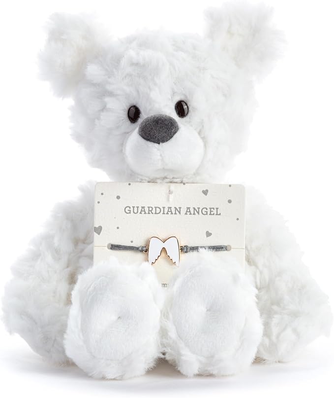 Demdaco - Beary Charmings -  Guardian Angel Bear/ Bracelet Set