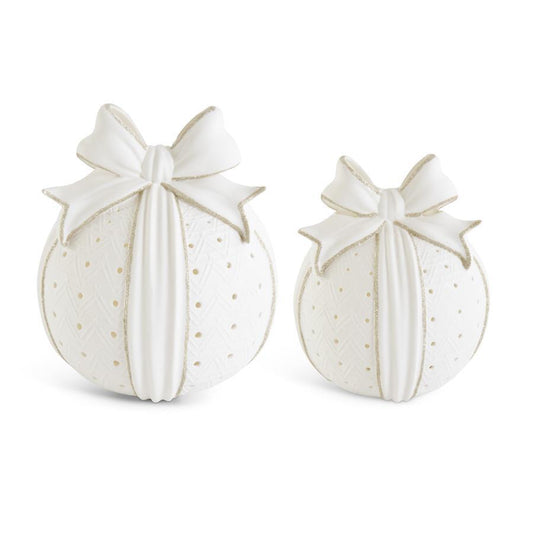Ornament - Porcelain LED Tabletop Ornament - White