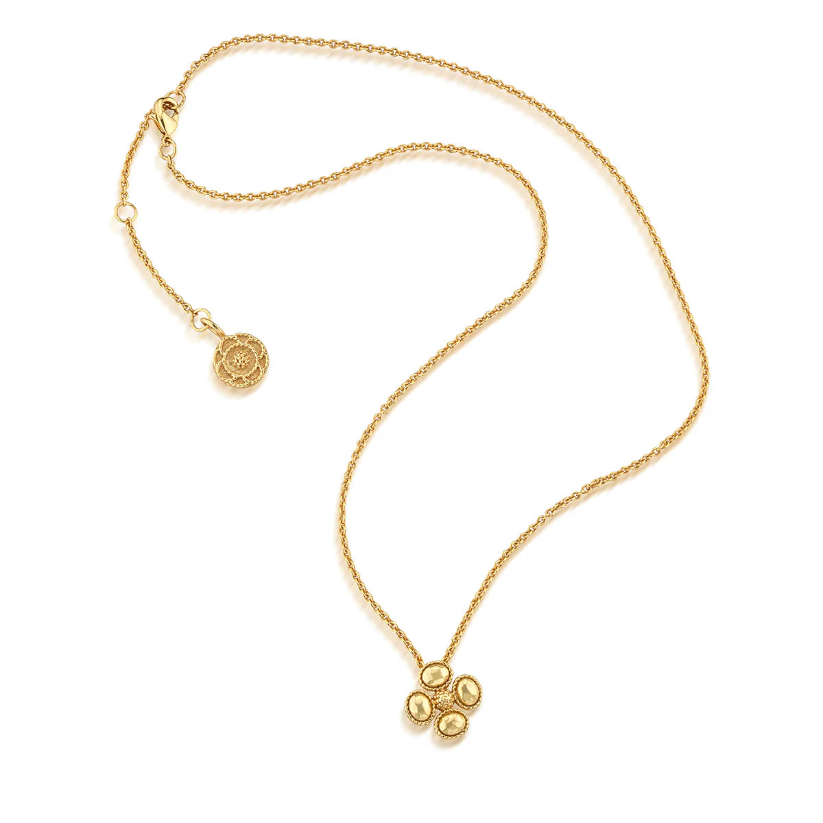 Capucine de Wulf - Necklace - Berry Clover Station - 18in - Gold