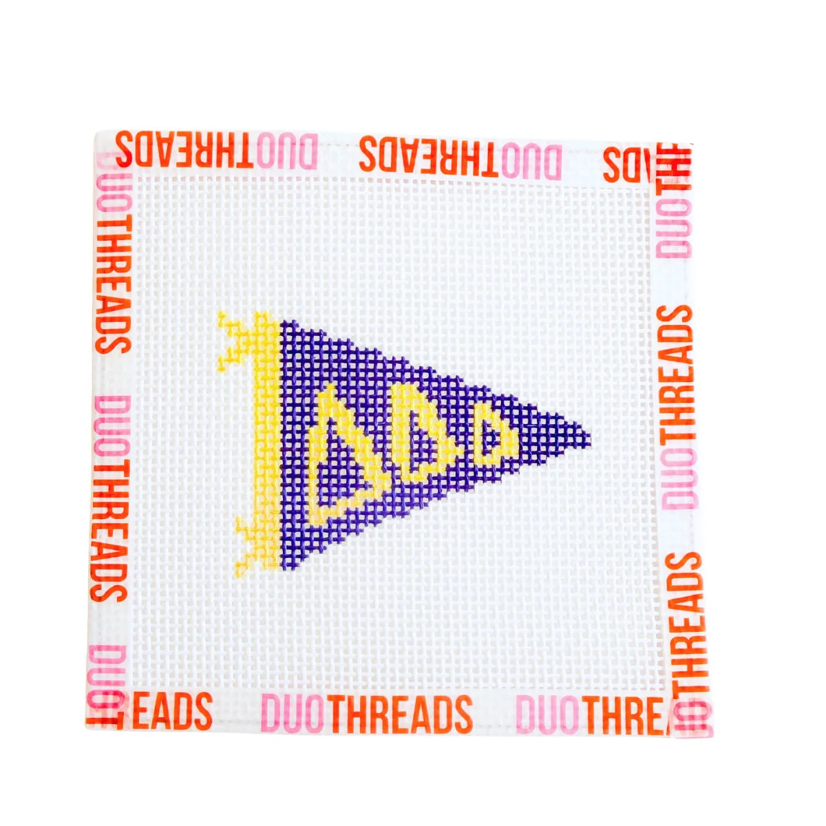 Duo Threads -  Needlepoint Canvas - Sorority Pennant
