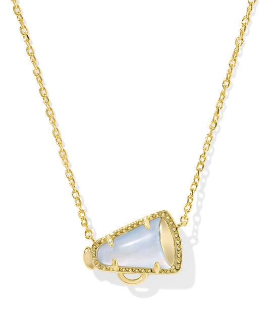 Kendra Scott - Necklace - Cheer Short Pendant Necklace - Gold Periwinkle Illusion