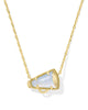 Kendra Scott - Necklace - Cheer Short Pendant Necklace - Gold Periwinkle Illusion