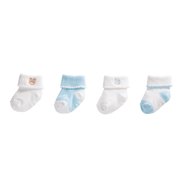 Mud Pie - Baby - Sock Set - Foldover Blue - Findlay Rowe Designs