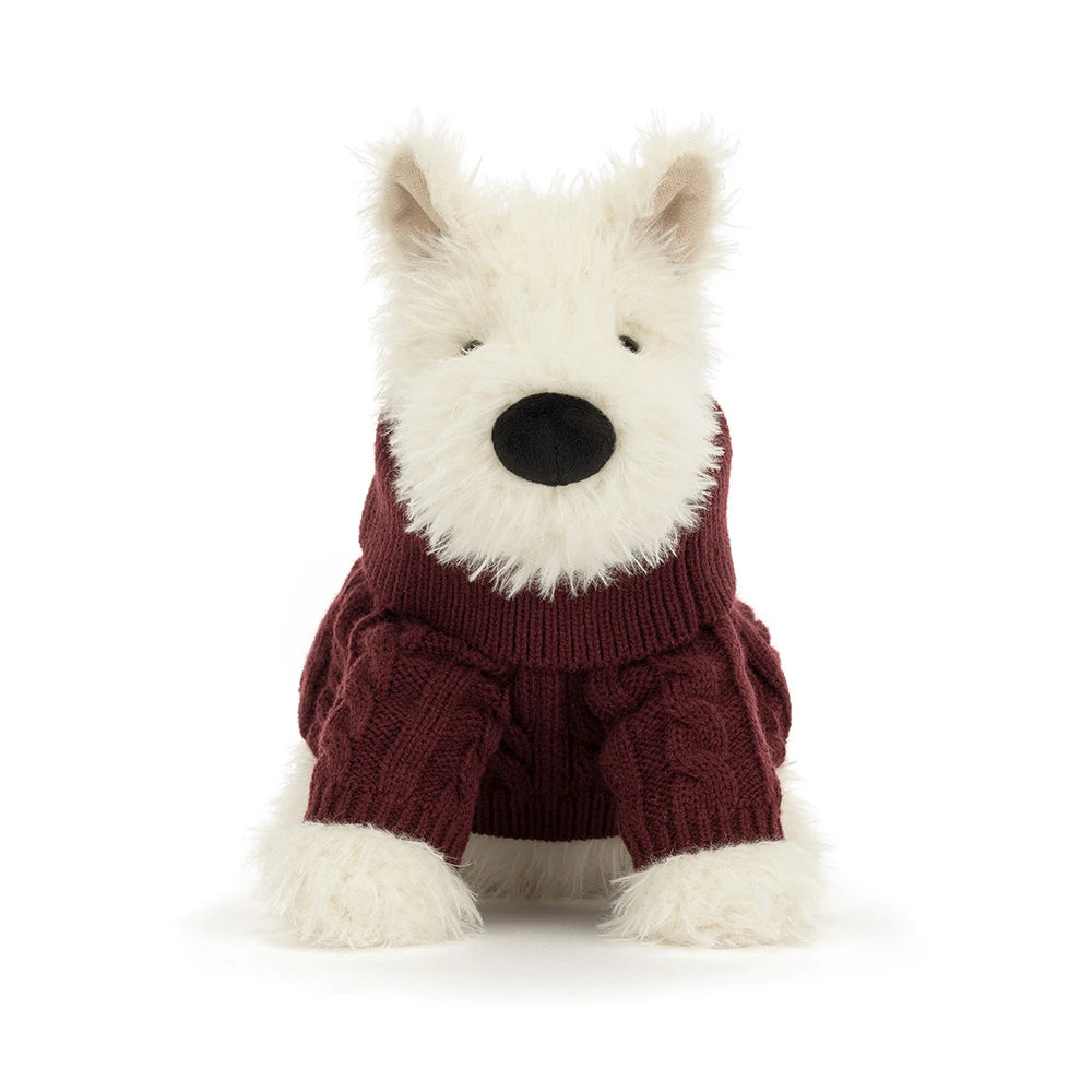 Jellycat - Munro Scottie Dog Winter Jumper Outfit - Findlay Rowe Designs