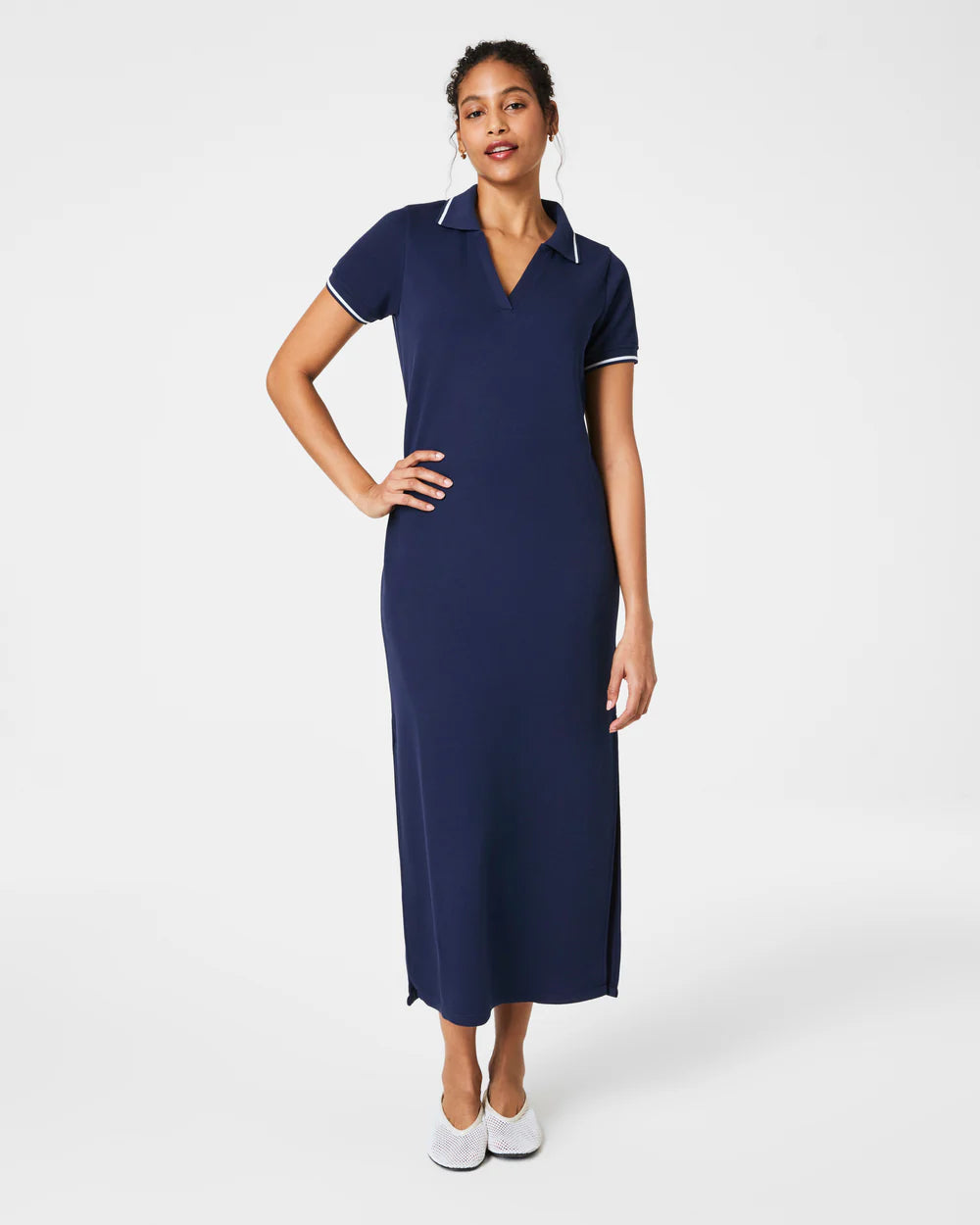 Spanx - Dress - AirEssentials Pique Polo Midi - Navy - Findlay Rowe Designs