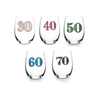 Queens Jewels - Stemless Wine - Jeweled Birthday