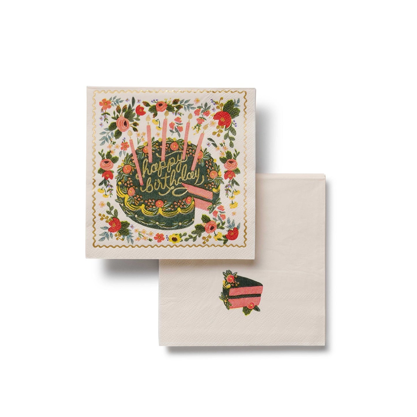 Rifle Paper Co - Cocktail Napkins - Floral Cake