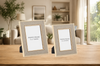 Frame - 4x6 or 5x7 Linen - Gold Trim