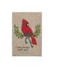 Mud Pie - Christmas Embroidered Towel - Cardinal