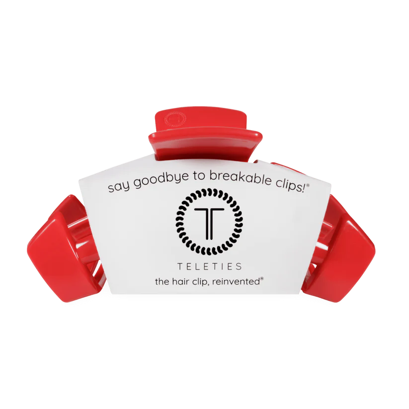 Teleties - Classic Large Hair Clip - USA - Red - Findlay Rowe Designs