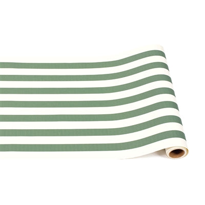 Hester and Cook - Table Runner - Dark Green Classic Stripe